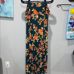 Floral Skirt with Orange and Yellow Flowers